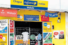 mobile money agent shop in tanzania, professional photo